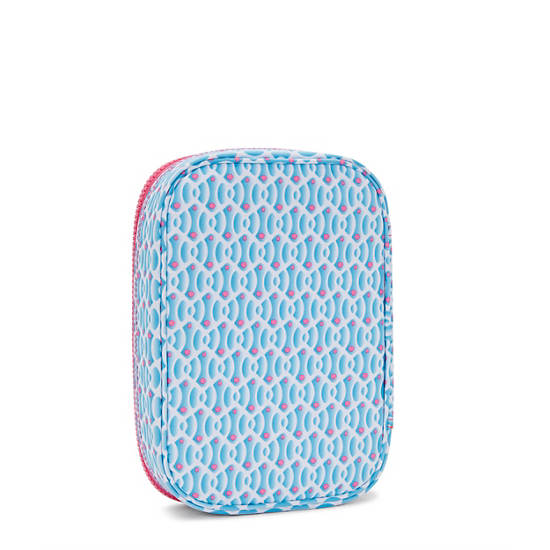 Kipling 100 Pens Printed Cases Blue / Orange | OSUXC0831