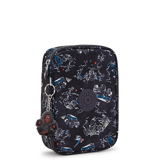 Kipling 100 Pens Printed Cases Green | KEXRH4596