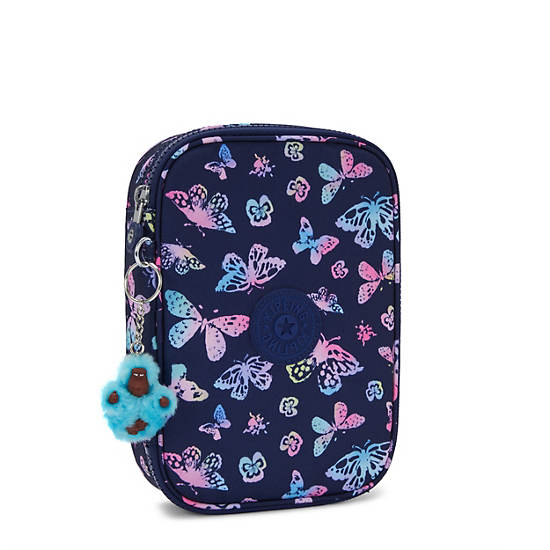 Kipling 100 Pens Printed Cases Navy / Multicolor | UHAVJ7109