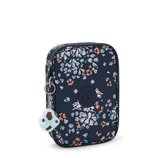 Kipling 100 Pens Printed Cases Navy / Multicolor | MOCEH6851