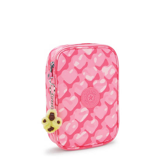 Kipling 100 Pens Printed Cases Pink | SCZOM6729