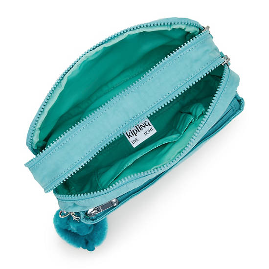 Kipling Abanu Medium Crossbody Bags Light Turquoise | AZBME5603