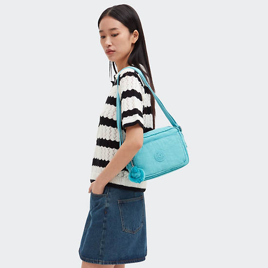 Kipling Abanu Medium Crossbody Bags Light Turquoise | AZBME5603