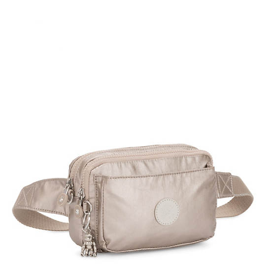 Kipling Abanu Multi Metallic Convertible Crossbody Bags Metal | UJCLX2073