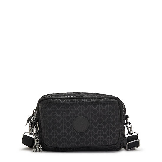 Kipling Abanu Multi Printed Convertible Crossbody Bags Black | MJAVI9241