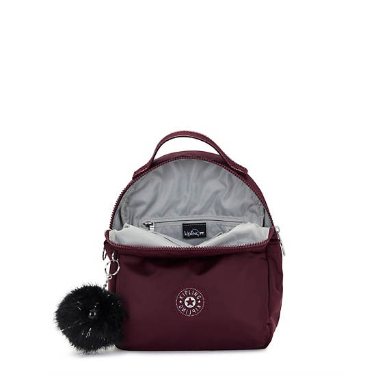 Kipling Adam Small Backpack Burgundy | TLECK2789