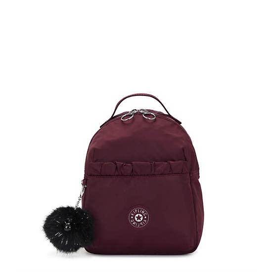 Kipling Adam Small Backpack Burgundy | TLECK2789