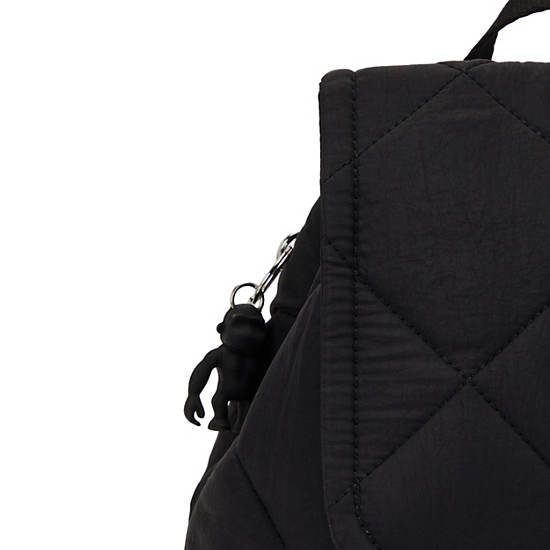 Kipling Adino Quilted Small Backpack Black | BYLUQ8537