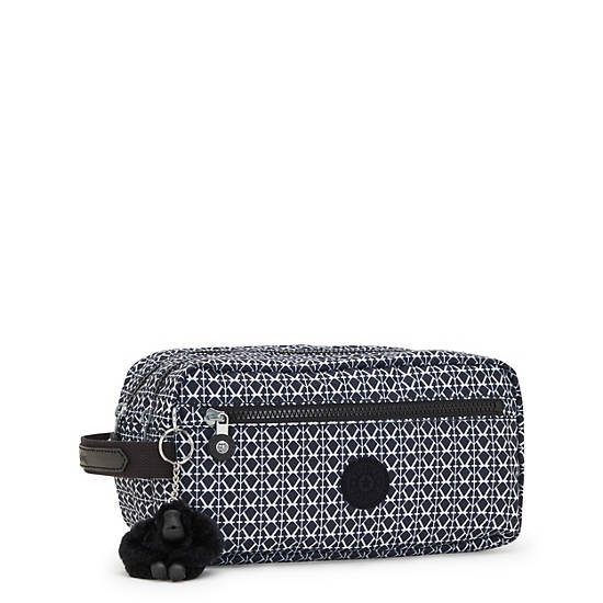 Kipling Agot Printed Toiletry Bags Black / White | TLXBZ8293