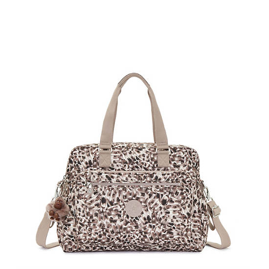 Kipling Alanna Printed Diaper Handbag Leopard | XRQYA1283