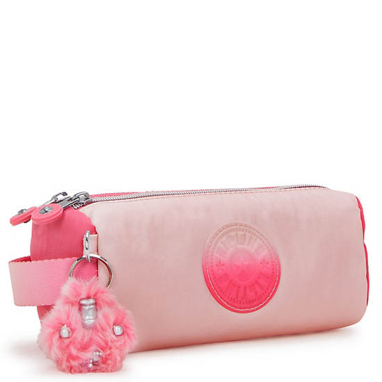 Kipling Allie Metallic Pencil Cases Pink | BPSFV4592