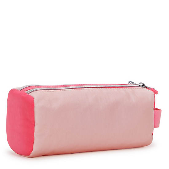 Kipling Allie Metallic Pencil Cases Pink | BPSFV4592