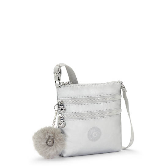 Kipling Alvar Extra Small Metallic Mini Bags Platinum | XVBNI7980