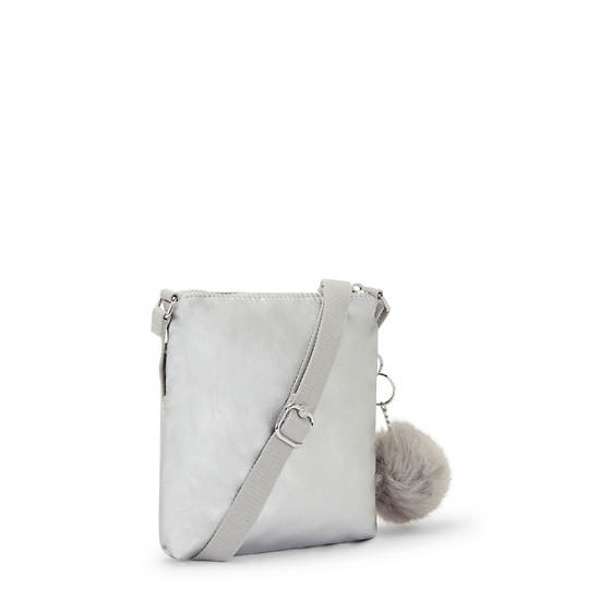 Kipling Alvar Extra Small Metallic Mini Bags Platinum | XVBNI7980