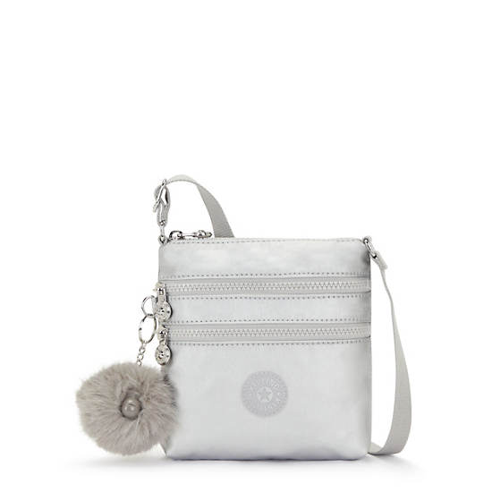 Kipling Alvar Extra Small Metallic Mini Bags Platinum | XVBNI7980