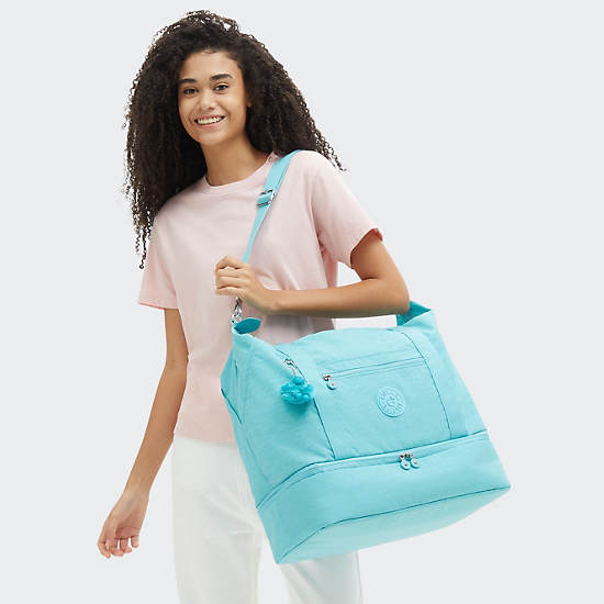 Kipling Art M Weekender Tote Bags Light Turquoise | HSVQG8034