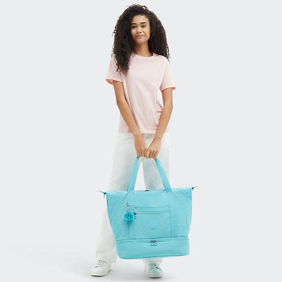 Kipling Art M Weekender Tote Bags Light Turquoise | HSVQG8034