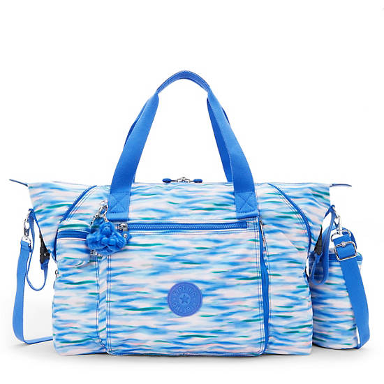 Kipling Art Medium Baby Printed Diaper Handbag Blue | FRULT5641