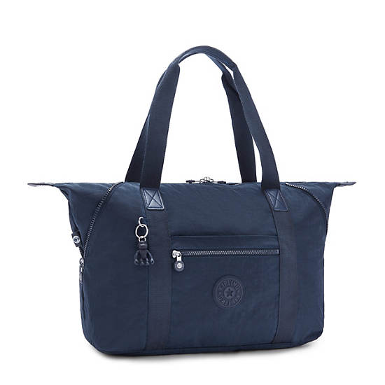 Kipling Art Medium Tote Bags Blue | BYVIP8572