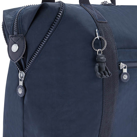 Kipling Art Medium Tote Bags Blue | BYVIP8572