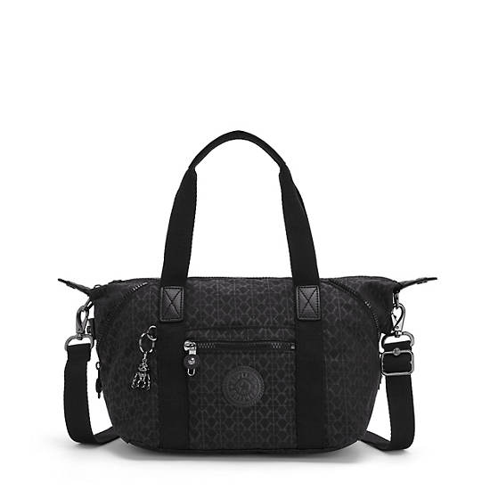 Kipling Art Mini Printed Shoulder Bags Black | SIRZD0931