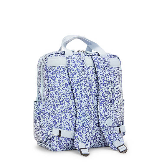 Kipling Audrie Printed Diaper Backpack Blue / Grey | DFSBH4013