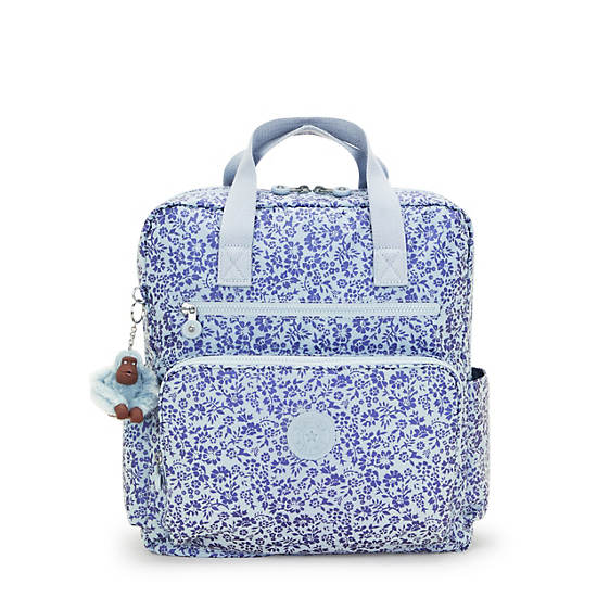 Kipling Audrie Printed Diaper Backpack Blue / Grey | DFSBH4013