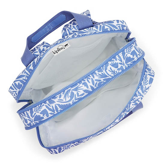 Kipling Audrie Printed Diaper Backpack Blue / White | CHAEO4689