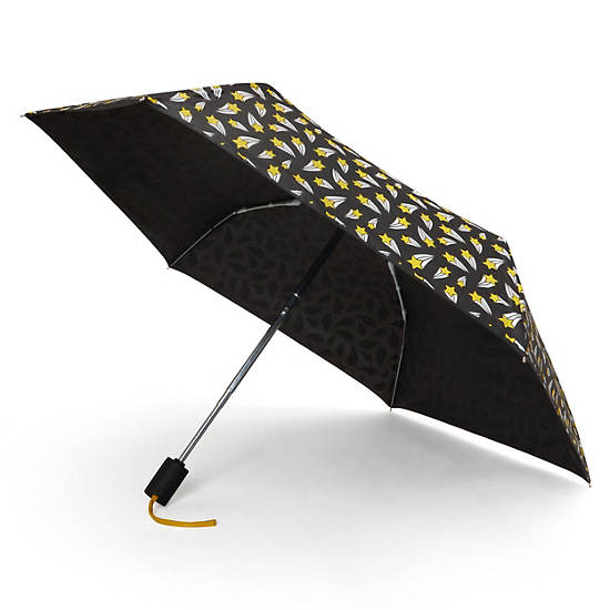 Kipling Auto Open Printed Umbrellas Grey / Black | EQKMP2407