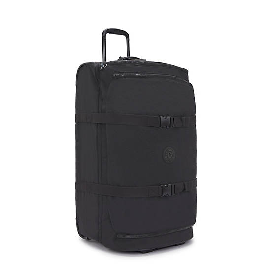 Kipling Aviana Large Rolling Duffle Bags Black | YJFNG3468