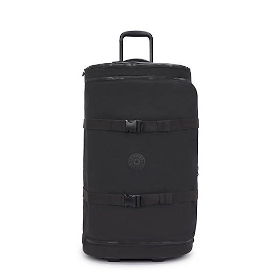 Kipling Aviana Large Rolling Duffle Bags Black | YJFNG3468