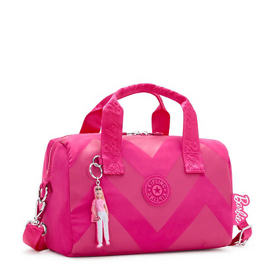 Kipling Bina Medium Barbie Shoulder Bags Pink | KSRQE3917