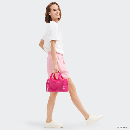 Kipling Bina Medium Barbie Shoulder Bags Pink | KSRQE3917