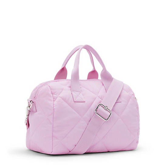 Kipling Bina Medium Quilted Shoulder Bags Pink | AGKRV1870