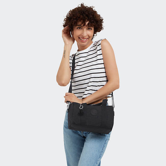 Kipling Bina Medium Shoulder Bags Black | XJYRL8714