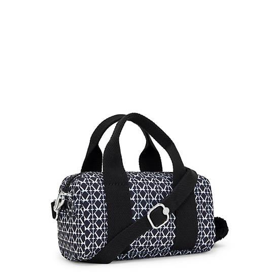 Kipling Bina Mini Printed Shoulder Bags Grey / White / Black | XPZBS0452