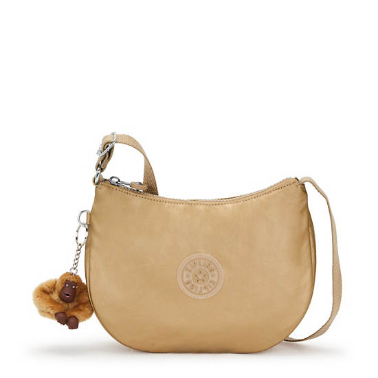 Kipling Celeste Metallic Crossbody Bags Brown / Metal | OWXFL0729