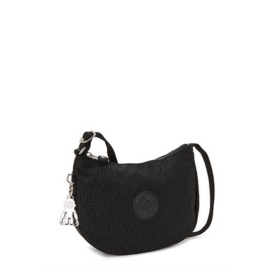 Kipling Celeste Printed Crossbody Bags Black | RHBDV9042