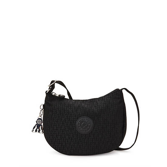 Kipling Celeste Printed Crossbody Bags Black | RHBDV9042