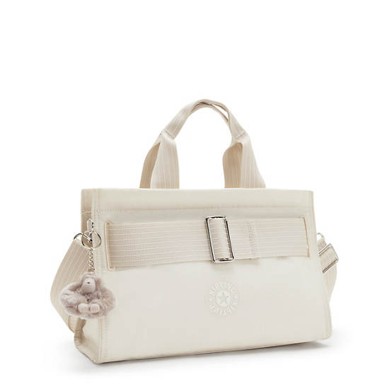 Kipling Charna Metallic Shoulder Bags Beige | ZOURD5401