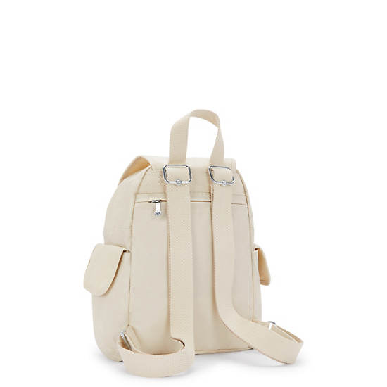 Kipling City Pack Metallic Mini Backpack Beige | AYUHS3468