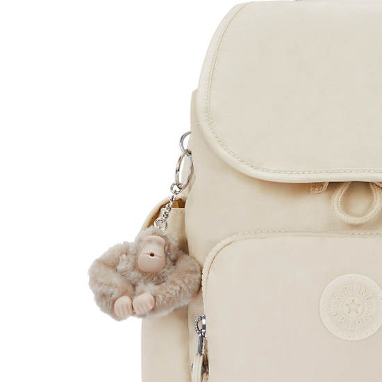 Kipling City Pack Metallic Mini Backpack Beige | AYUHS3468