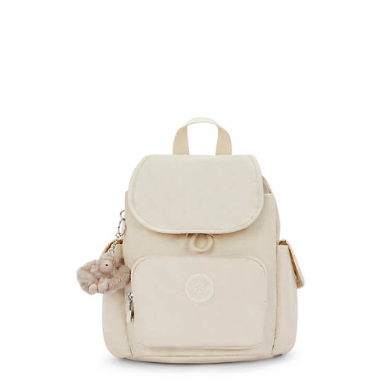 Kipling City Pack Metallic Mini Backpack Beige | AYUHS3468