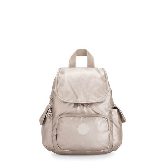 Kipling City Pack Metallic Mini Backpack Metal | OMTCN9013