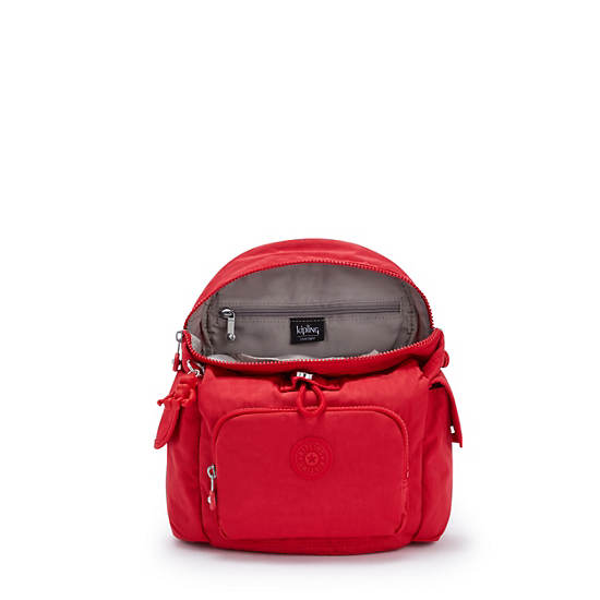 Kipling City Pack Mini Backpack Red / Dark / Red | OIVLY3598