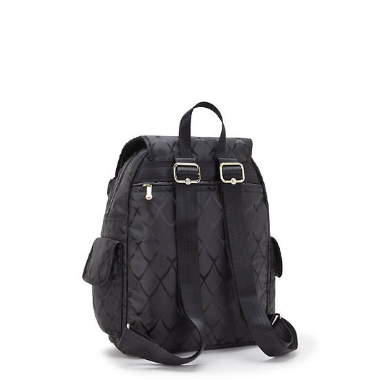 Kipling City Pack Ons Small Backpack Black / Gold | HOTVF3415