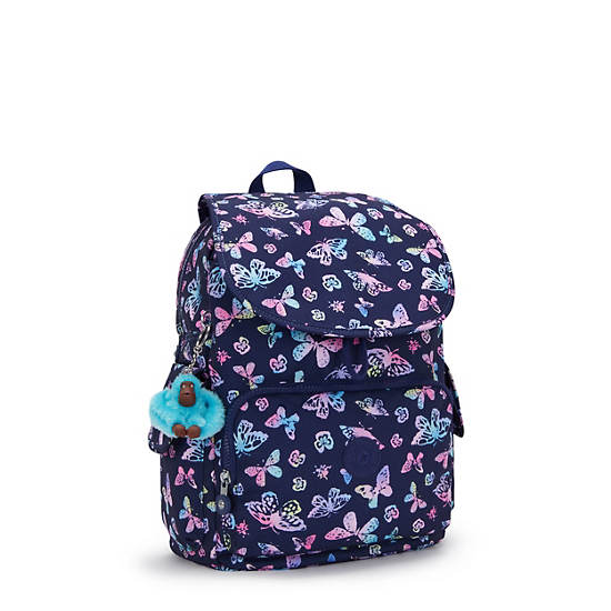 Kipling City Pack Printed Backpack Navy / Multicolor | ASZPM6943