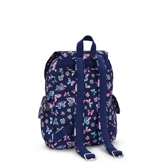 Kipling City Pack Printed Backpack Navy / Multicolor | ASZPM6943