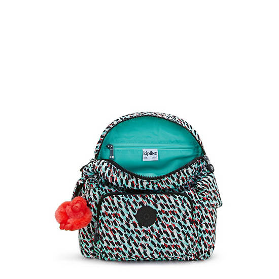 Kipling City Pack Printed Mini Backpack Black / Multicolor | SRQDA1825