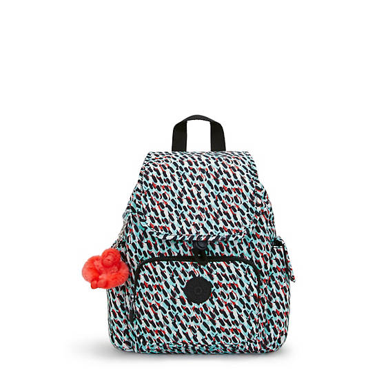 Kipling City Pack Printed Mini Backpack Black / Multicolor | SRQDA1825